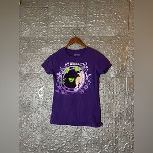 WICKED The Musical BROADWAY SHOW woman collage Purple Keyart Vintage T-Shirt